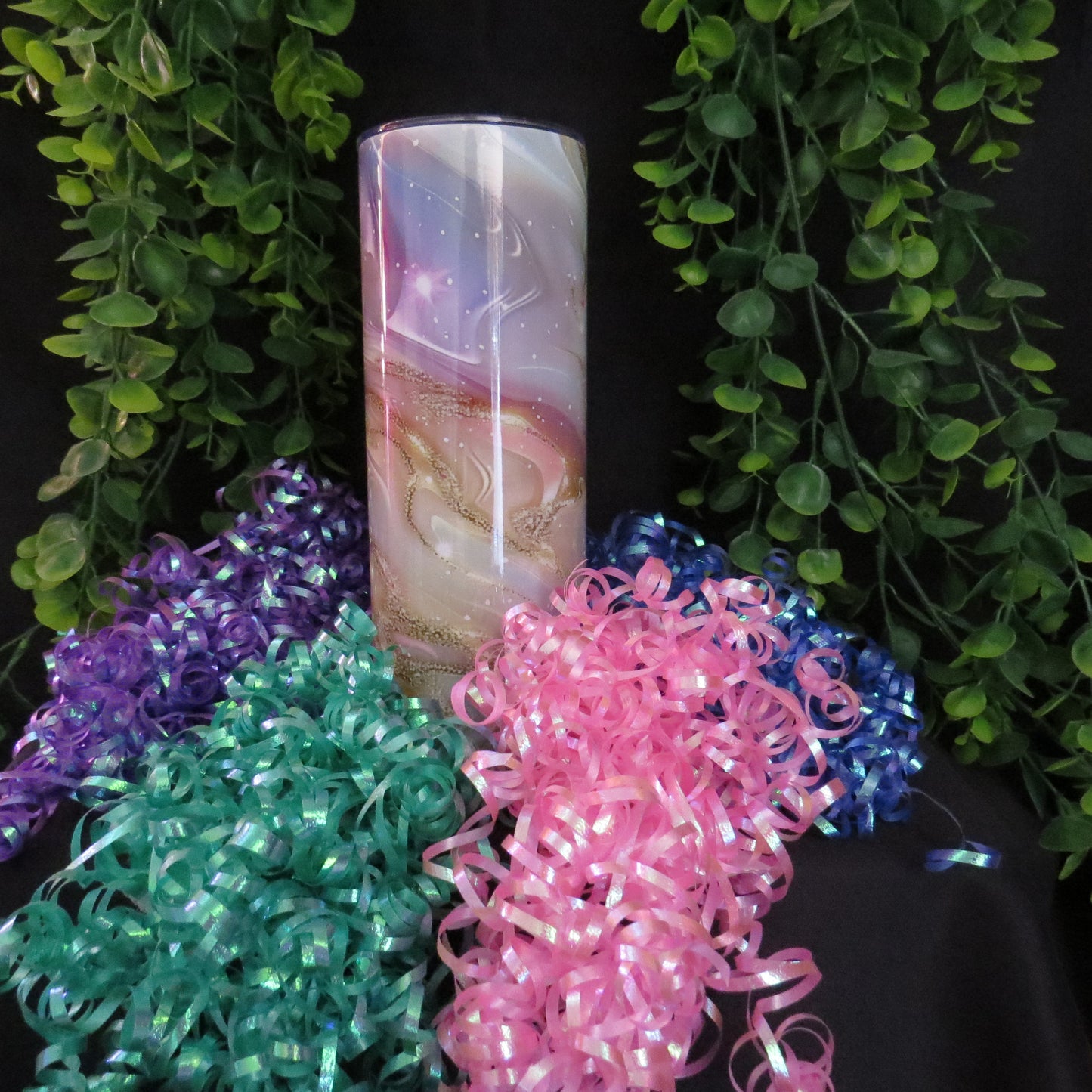 Opal & Gold Glitter 20oz. Tumbler