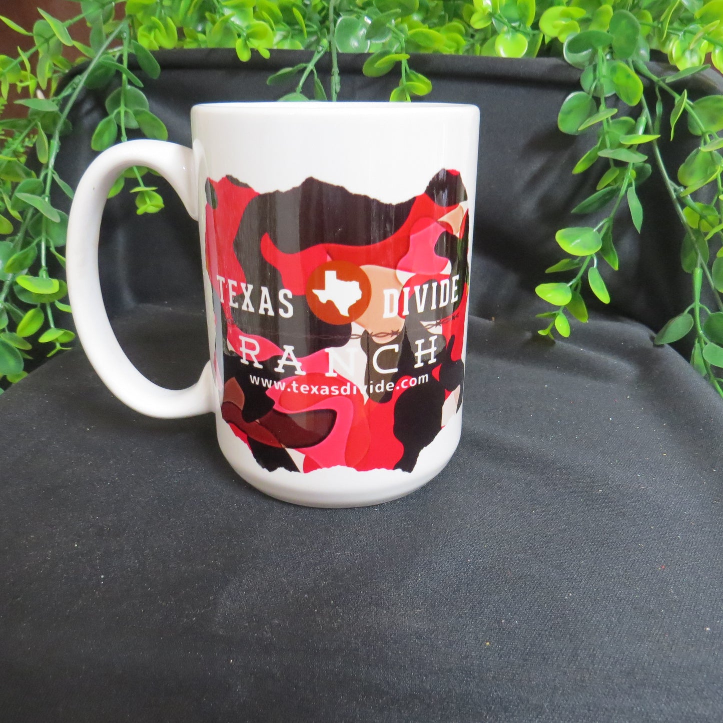 Texas Divide Ranch Pink Camo 15oz. Coffee mug