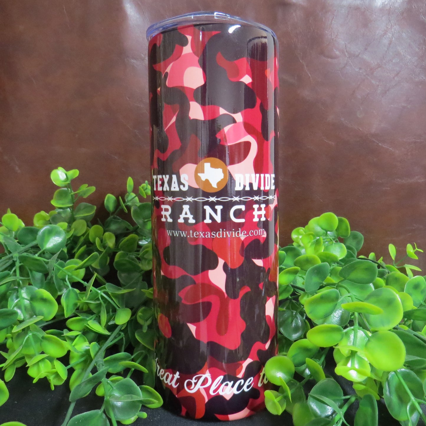 Red Camo with or without Logo 20oz. Tumbler
