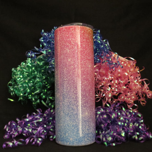 Rainbow Glitter 20oz. Tumbler