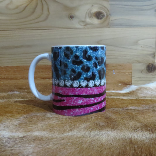 Cheetah & Zebra 12oz. Coffee Mug