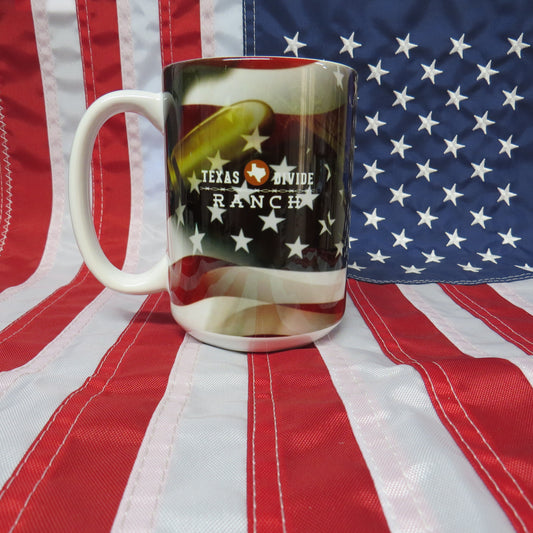 15oz. Flag Texas Divide Ranch Coffee Mug