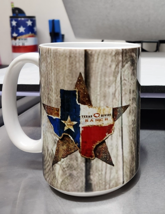 Barnwood Texas Divide Ranch 15oz. Coffee Mug